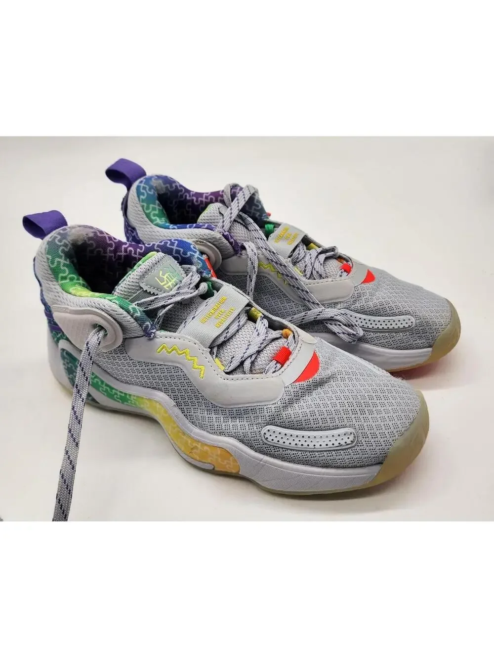 Adidas D.O.N. Issue #3 Autism Awareness Basketball Shoes 8 - Picture 1 of 9